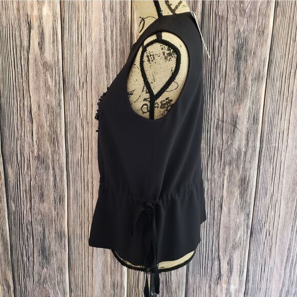 NWT Mignon Doo Sleeveless Top Beading Detail - Picture 3 of 12